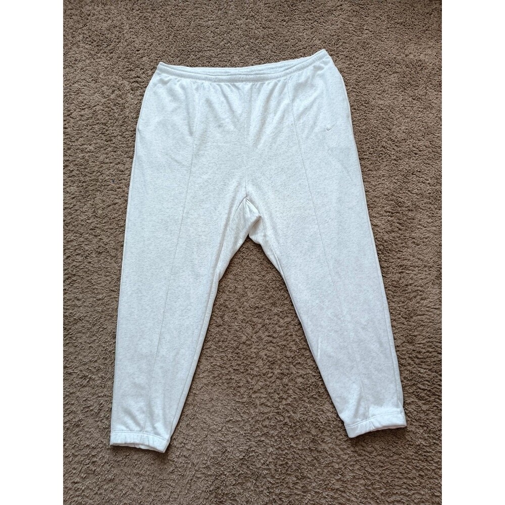 Nike Womens Sportswear Terry High Waisted Joggers Light Grey Plus Size 2X NWT